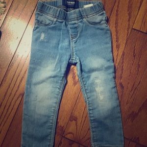 Distressed jeans from old navy